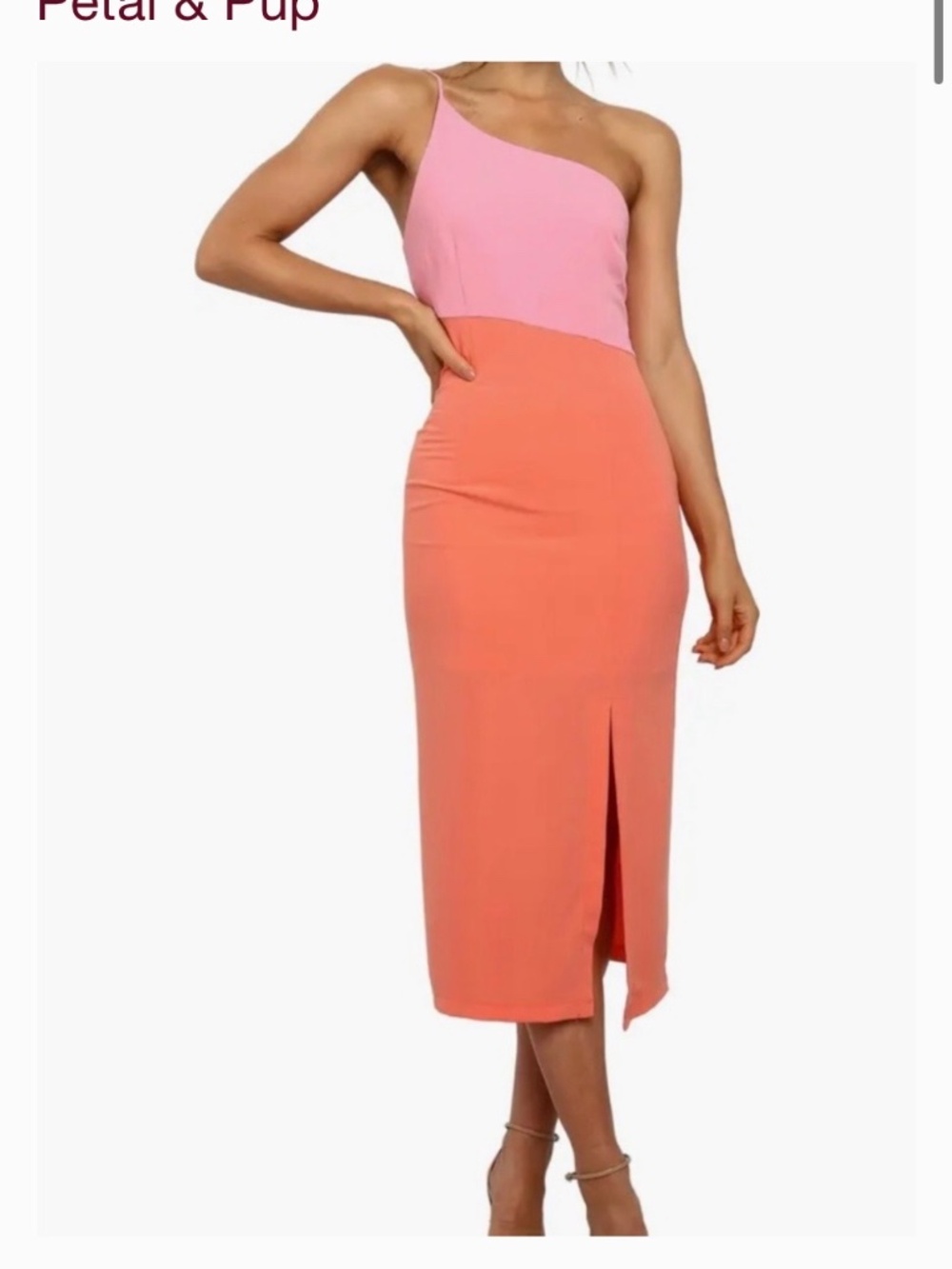 One shoulder, summer dress